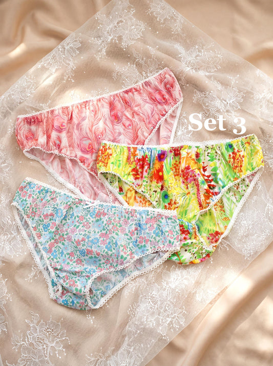 Liberty London Handmade Knickers, Cotton Personalised Underwear, Sustainable Womenswear, Customised Panties, Ethical Organic Lingerie