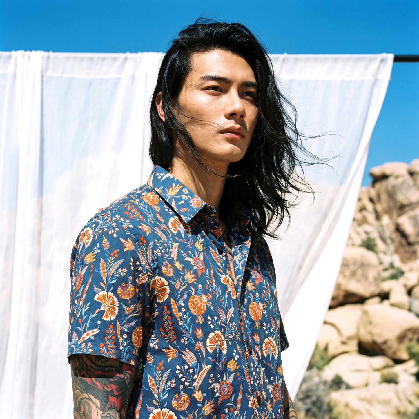 Liberty London Short Sleeves Button-up Cotton Shirt, Handmade Tailoring Chemise, Botanical Sustainable Clothing, Personalised Top Menswear