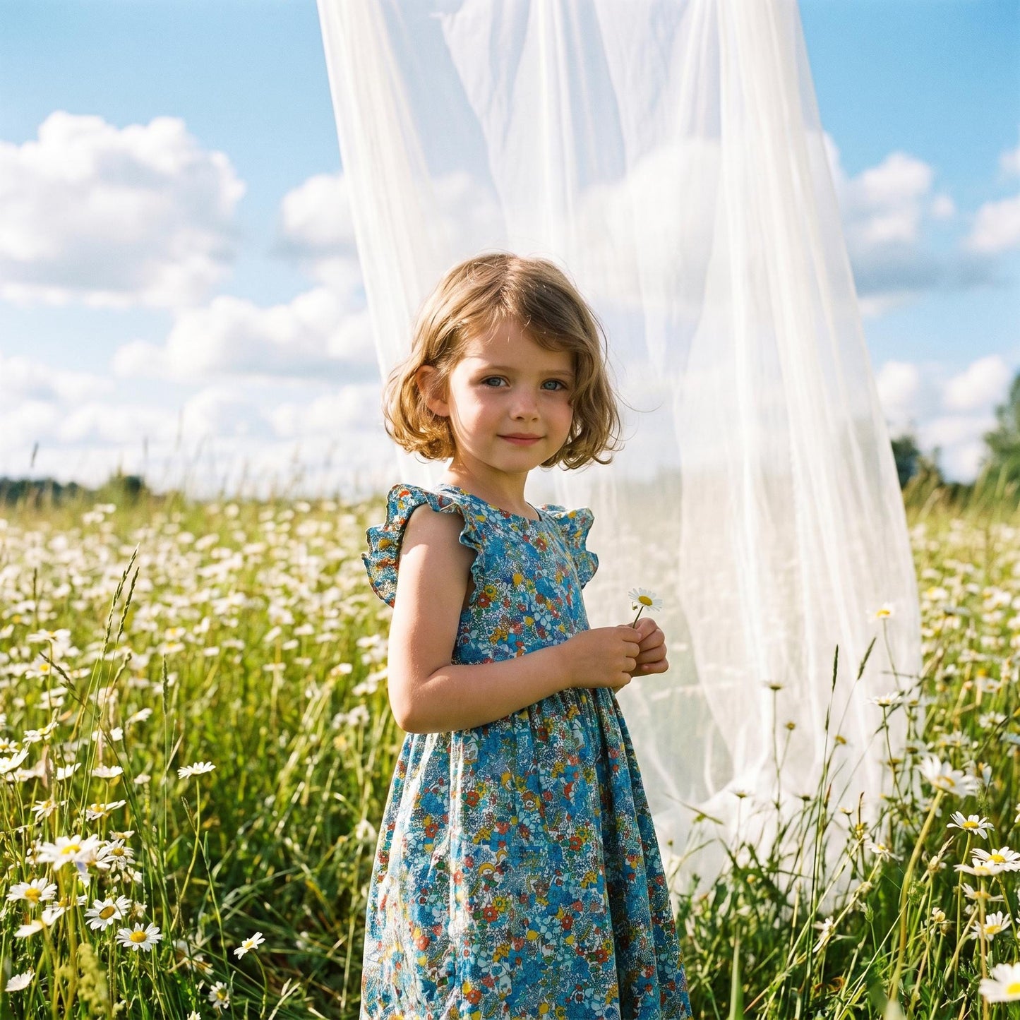 Liberty London Sleeveless Sundress, Handmade Cotton Botanical Dress, Personalised Sustainable Clothing, Customised Tailoring Children-wear