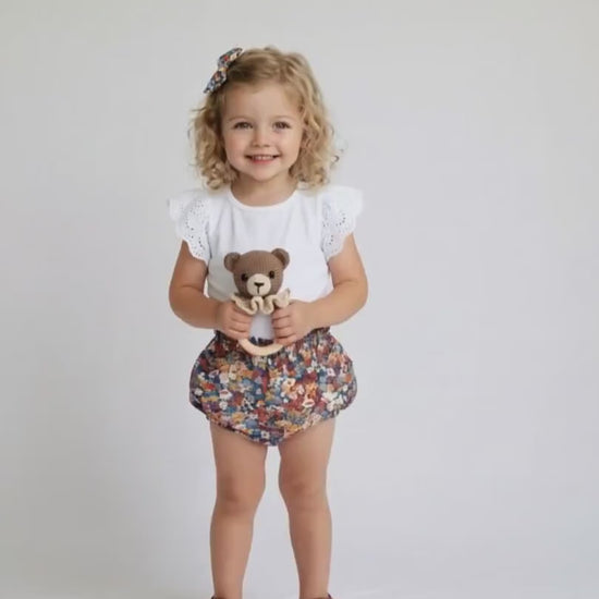 Liberty London Nappy Cover, Floral Print Bloomer, Handmade Sustainable Ethical-wear, Cotton Tana Lawn Swimsuit
