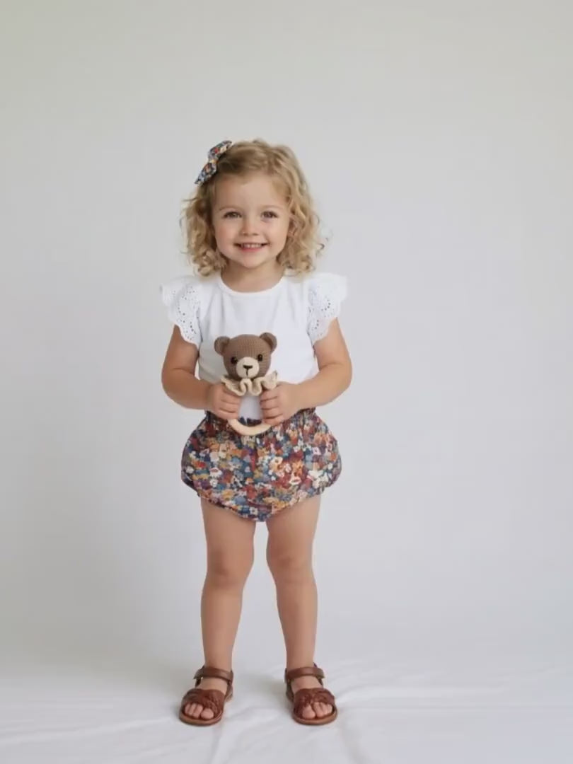 Liberty London Nappy Cover, Floral Print Bloomer, Handmade Sustainable Ethical-wear, Cotton Tana Lawn Swimsuit