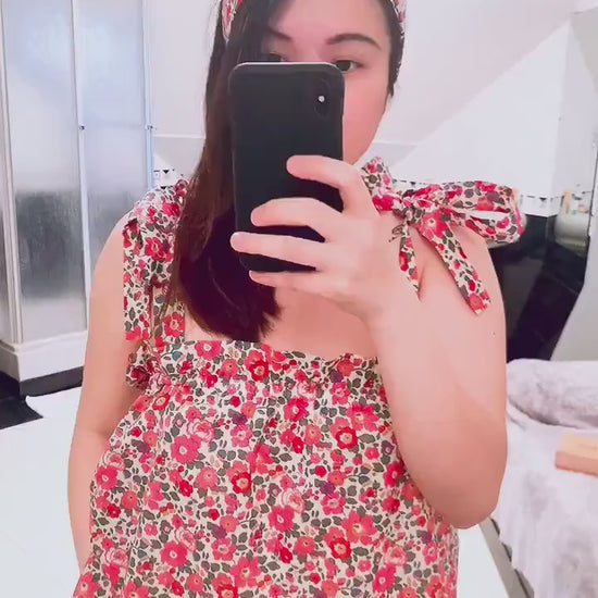 Liberty London Floral Lounge Set, Tana Lawn Cotton Tank Top & Palazzo Pants