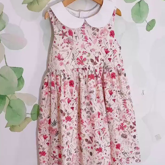 Liberty London Floral Dress, Peter Pan Collar, Special Occasion