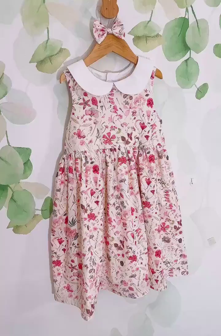 Liberty London Floral Dress, Peter Pan Collar, Special Occasion