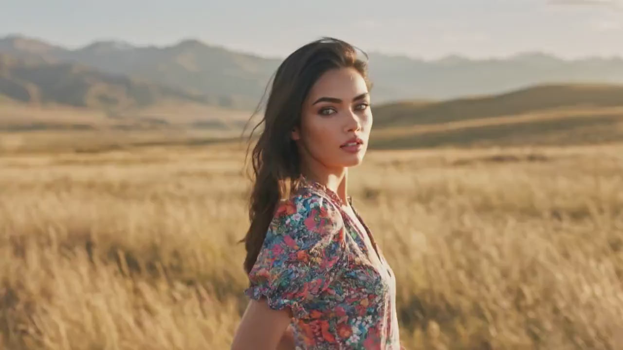 Liberty London V-Neck Short-sleeved Midi-Length Sun Dress, Sustainable Handmade Womenswear, Botanical Floral Slow-Fashion Clothing