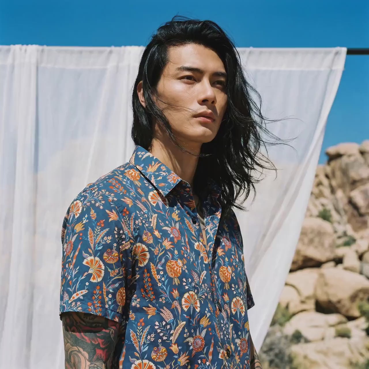 Liberty London Short Sleeves Button-up Cotton Shirt, Handmade Tailoring Chemise, Botanical Sustainable Clothing, Personalised Top Menswear